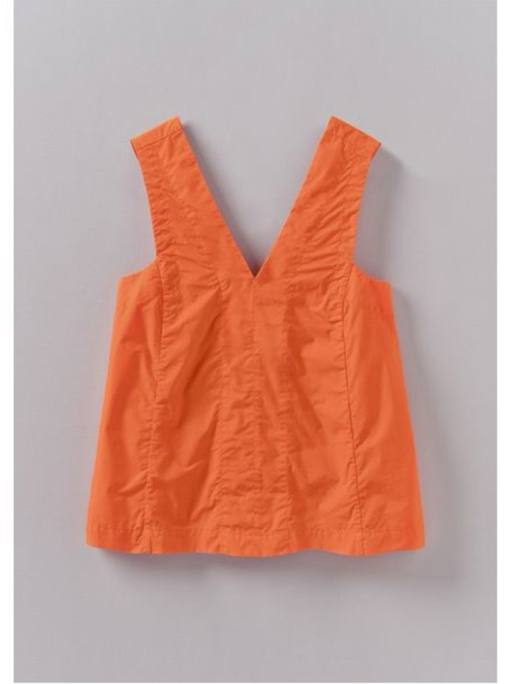 Toast V-Neck Cotton Poplin Top Orange
M